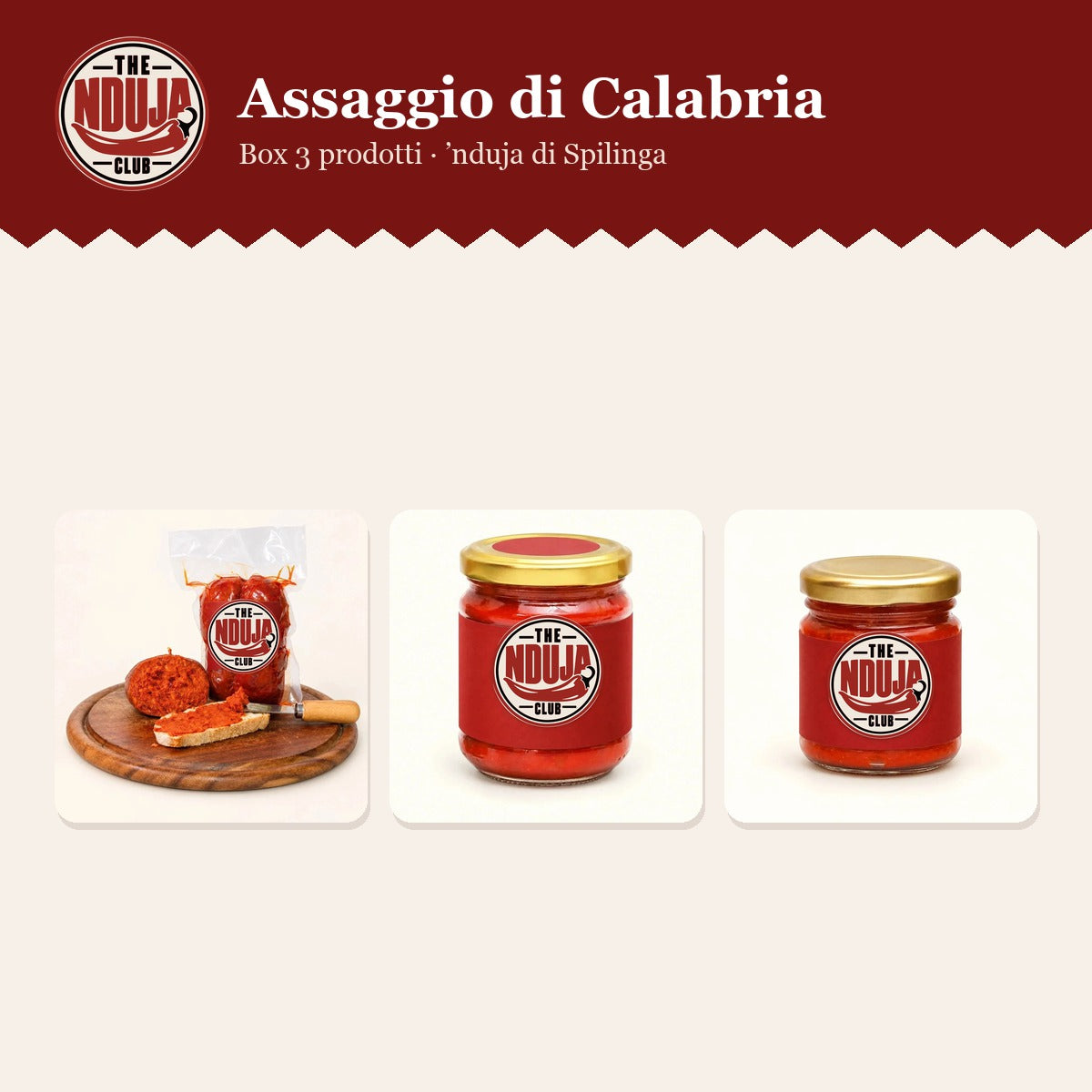 Assaggio di Calabria | Box 3 prodotti ’nduja – prodotti tipici calabresi | The Nduja Club